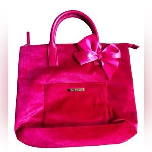 Juicy Couture Pink Velvet Bag/Purse